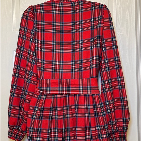 Boden Alba Check Tie Waist Long Sleeve Maxi Dress Size 2 - Picture 6 of 16